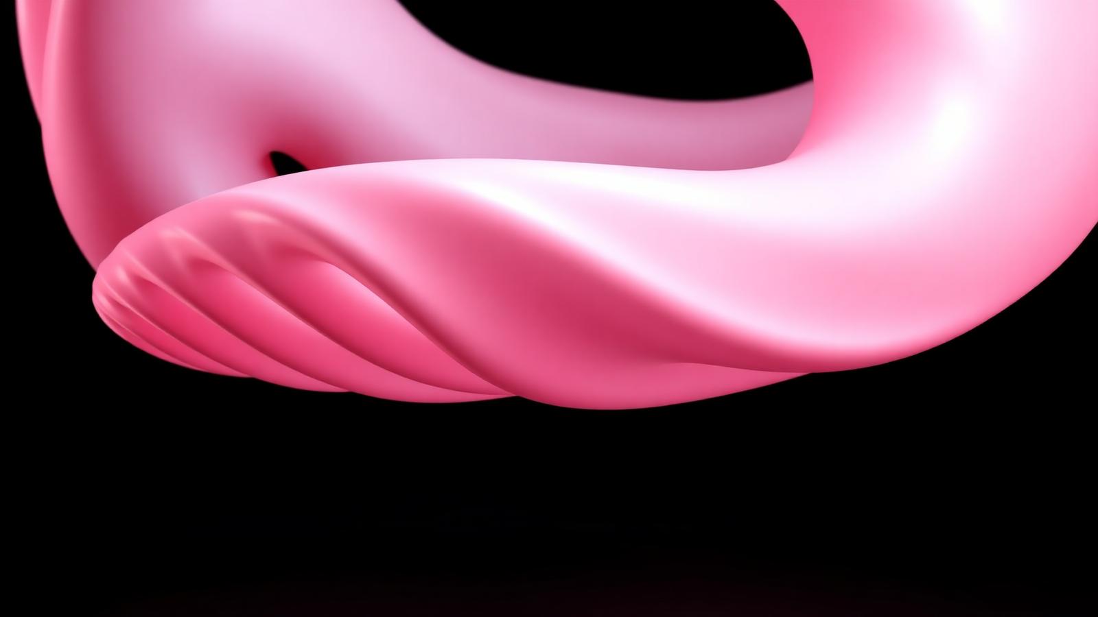 Coral Spiral Abstract